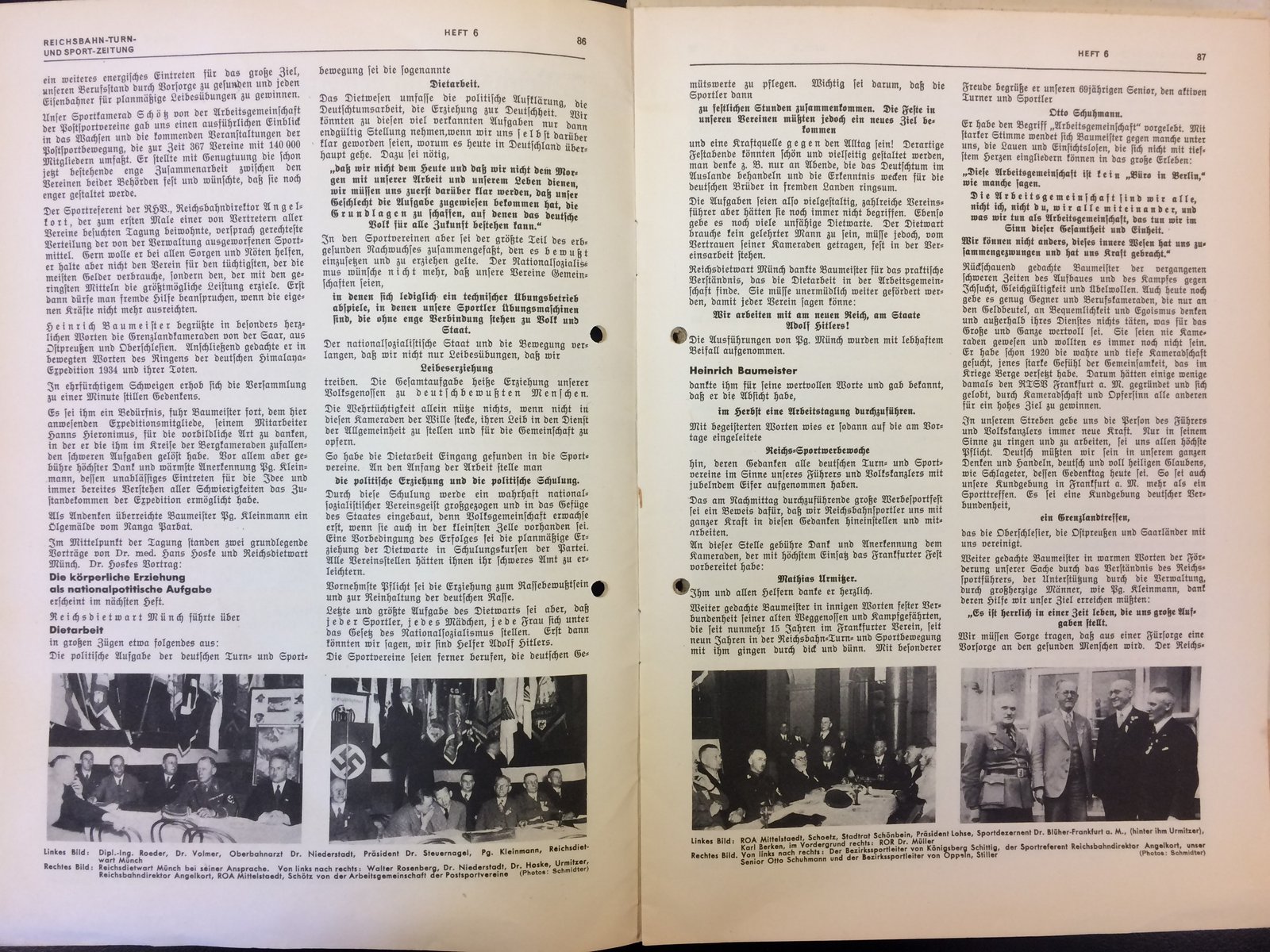 Festschrift Seite 86-87 ca. 1935