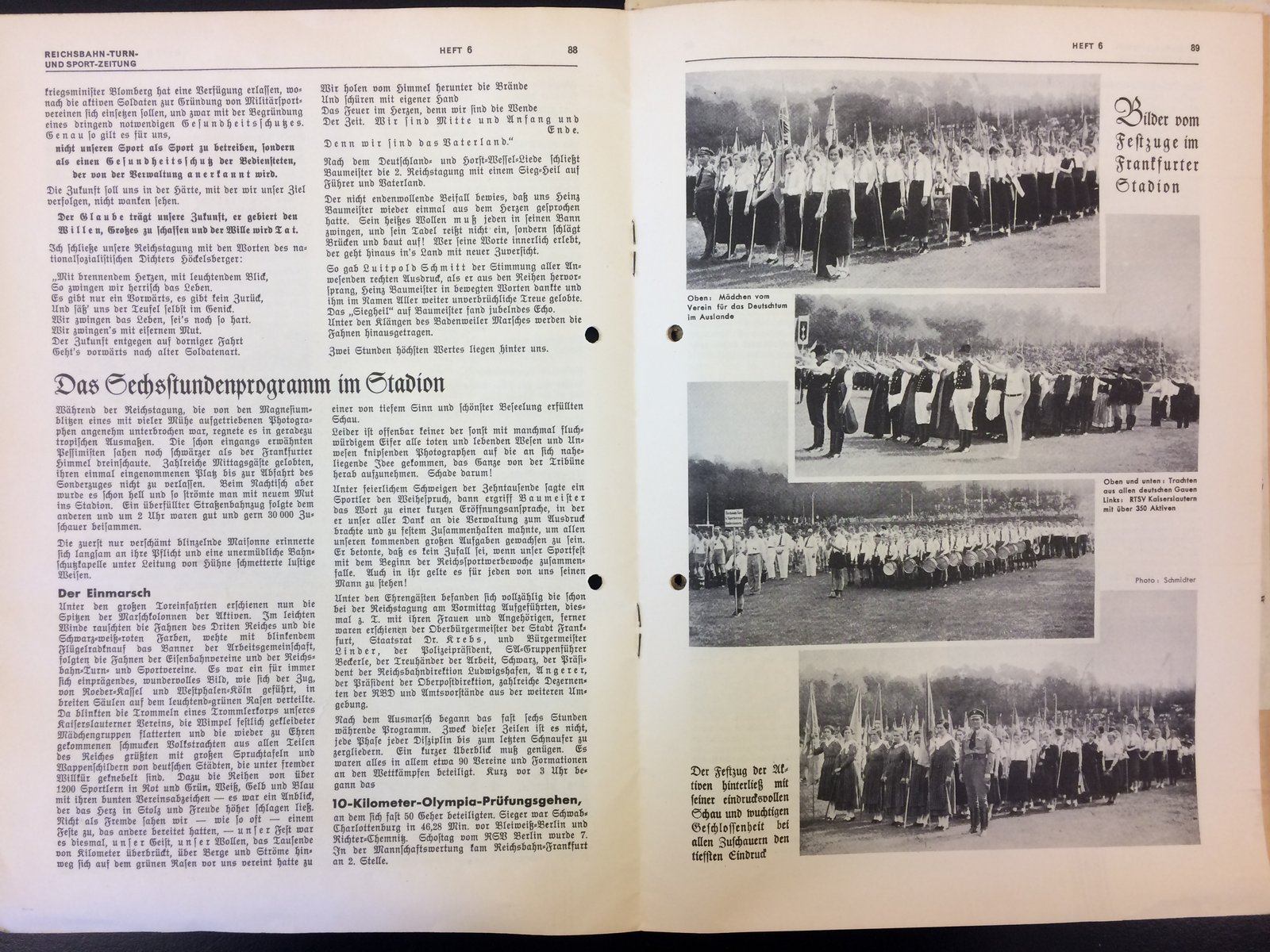 Festschrift Seite 88-89 ca. 1935
